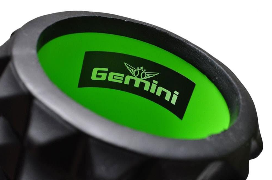 Роллер для йоги і пилатеса Gemini Grid Speler 45x14 см з виттям під спину Чорний (G0012BK)