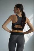 Лосини та топ "Fitness" ( Спортивний комплект ), Чёрный, M