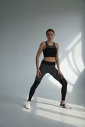 Лосини та топ "Fitness" ( Спортивний комплект ), Чёрный, M