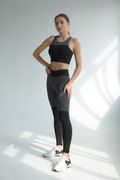 Лосини та топ "Fitness" ( Спортивний комплект ), Чёрный, M