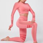 Спортивные лосины и рашгард "Peach" ( Костюм для фитнеса ), Коралловый, M