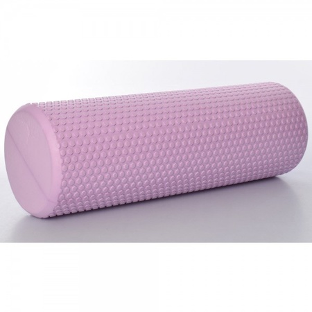 Массажный рулон для йоги, валик гладкий плоский EVA 45х15 см Фиолетовый (MS 3231-2-V)
