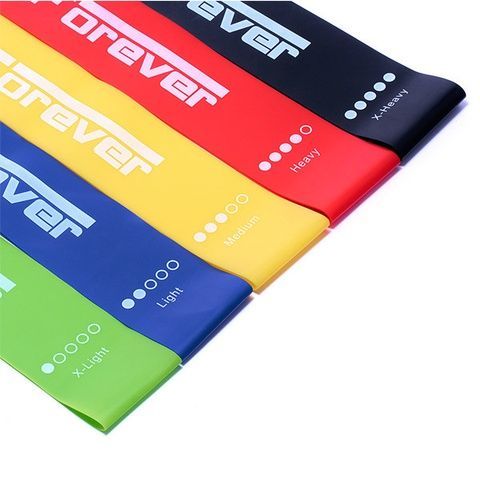 Латексные резинки для фитнеса Forever комплект из 5 резинок с инструкцией
