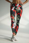 Спортивные лосины Military Red, Зелёный, S