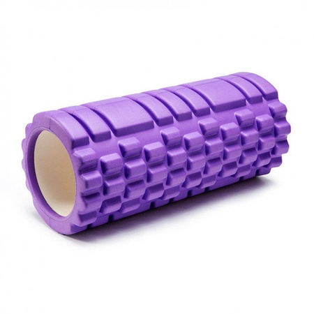 Массажный рулон для йоги EVA 33х14 см Фиолетовый (MS 0857-V)