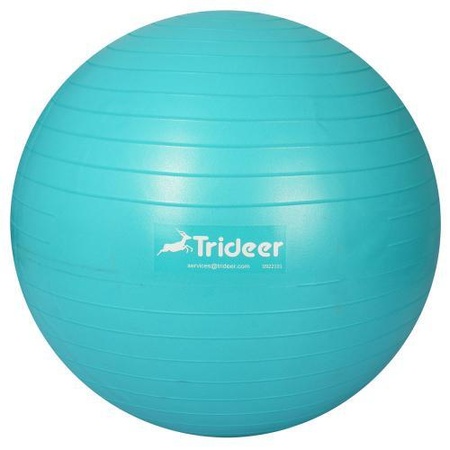 Мяч для фитнеса, фитбол 65 см Trideer бирюзовый (MS 3218-LBL)