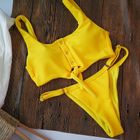 Купальник женский Beach Yellow, Жёлтый, S