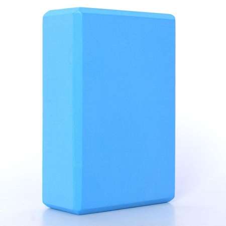 Йога блоки - кирпич для йоги, опорный блок для фитнеса, йога-блок, кубик (EVA) цвета в ассортименте синий