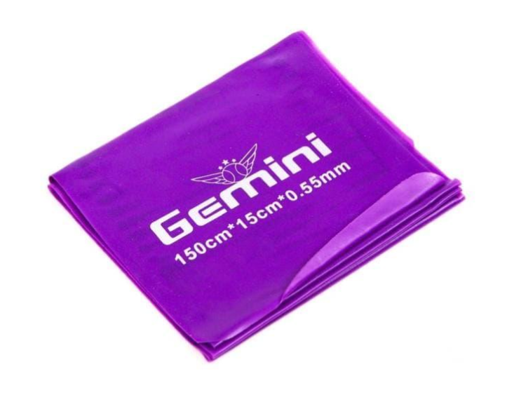 Лента эластичная для фитнеса и йоги Gemini 150х15 см 0.55 мм (GE-055)