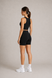 Женские шорты в рубчик Aktasport Basic Black, Чёрный, S