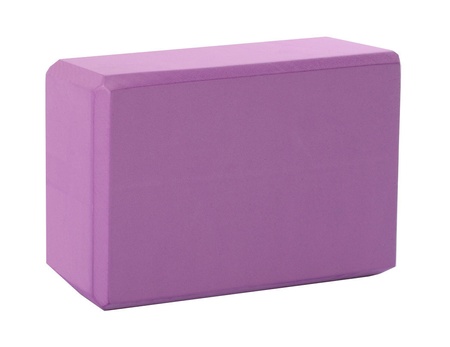 Йога блоки - кирпич для йоги, опорный блок для фитнеса, йога-блок, кубик (EVA) цвета в ассортименте Фиолетовый