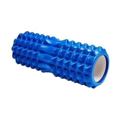 Масажний рулон для йоги EVA 33x13 см з виміткою під спину Синій (MS 0857-4)