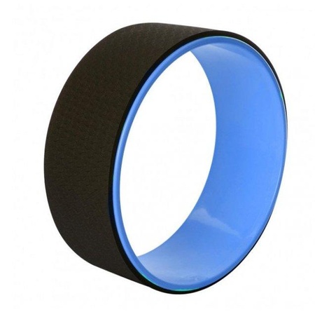 Колесо для йоги и фитнеса (йога кольцо) CF88 Yoga Wheel Голубой-черный (33х13 см) (MS 1842-LBLB)