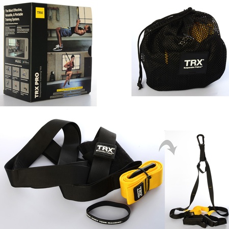 Тренажер MS 2865-4 (5шт) тренировочные петли TRX, для фитнеса, турника, в коробке, 21-17,5-12см