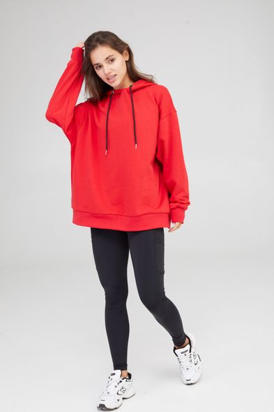 Худи женский оверсайз Aktasport Basic Red, Красный, XS/S