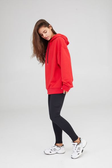 Худи женский оверсайз Aktasport Basic Red, Красный, XS/S