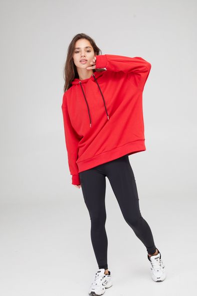 Худи женский оверсайз Aktasport Basic Red, Красный, XS/S