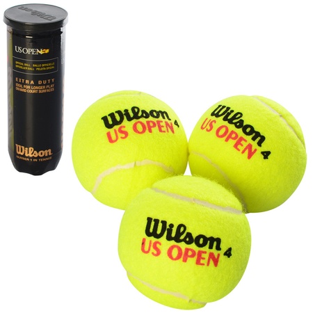 Набор мячей для большого тенниса 3 шт, 6,5 см в колбе мячи теннисные MS 3203