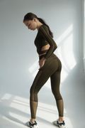 Лосины и топ "Balance" ( Комплект спортивный ), Хаки, S