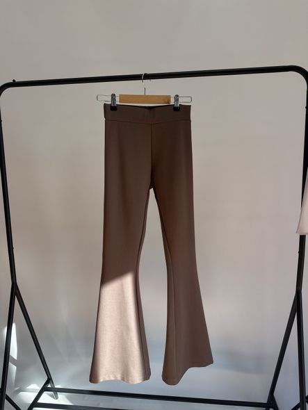 Женские штаны клёш Akta Casual , мокко, Мокко, XS
